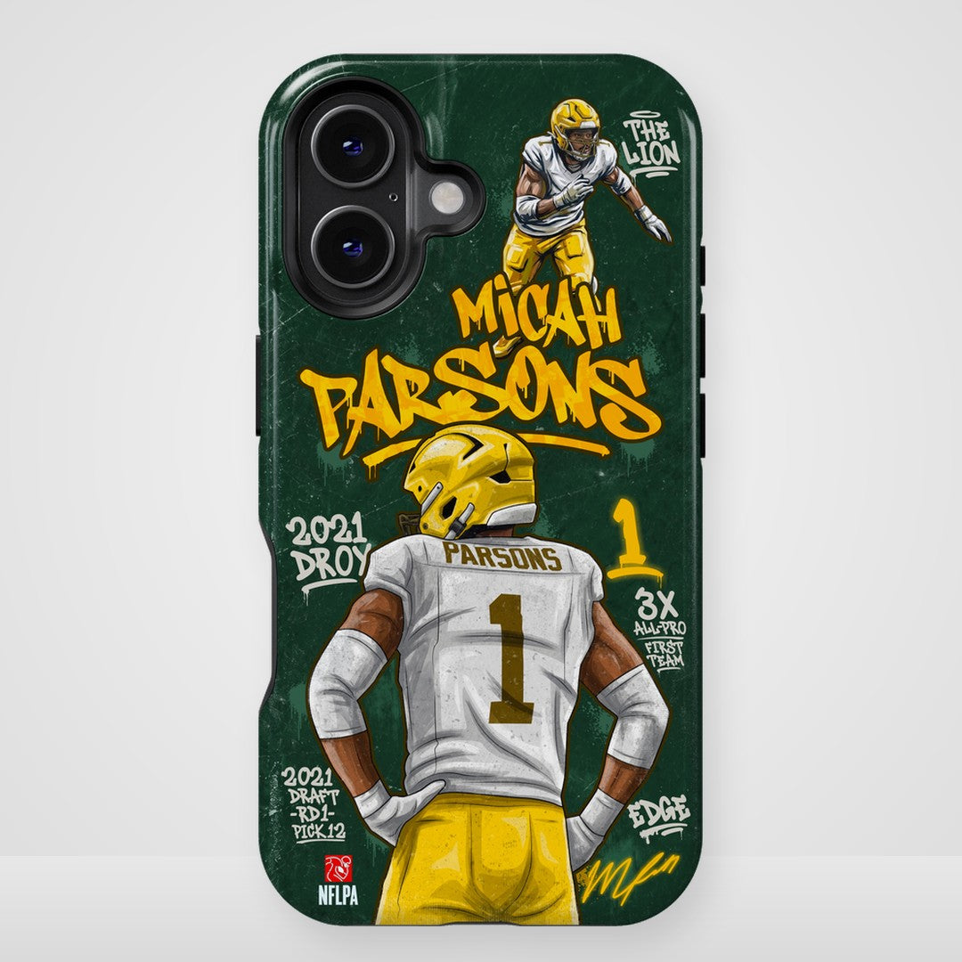 Micah Parsons NFLPA Graffiti 27 phone case