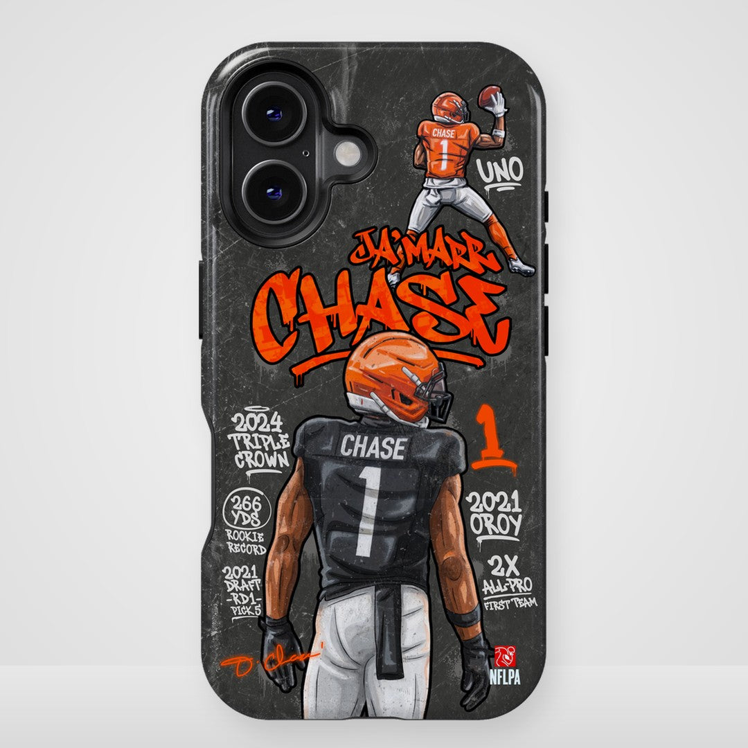 Ja'Marr Chase NFLPA Graffiti 27 phone case