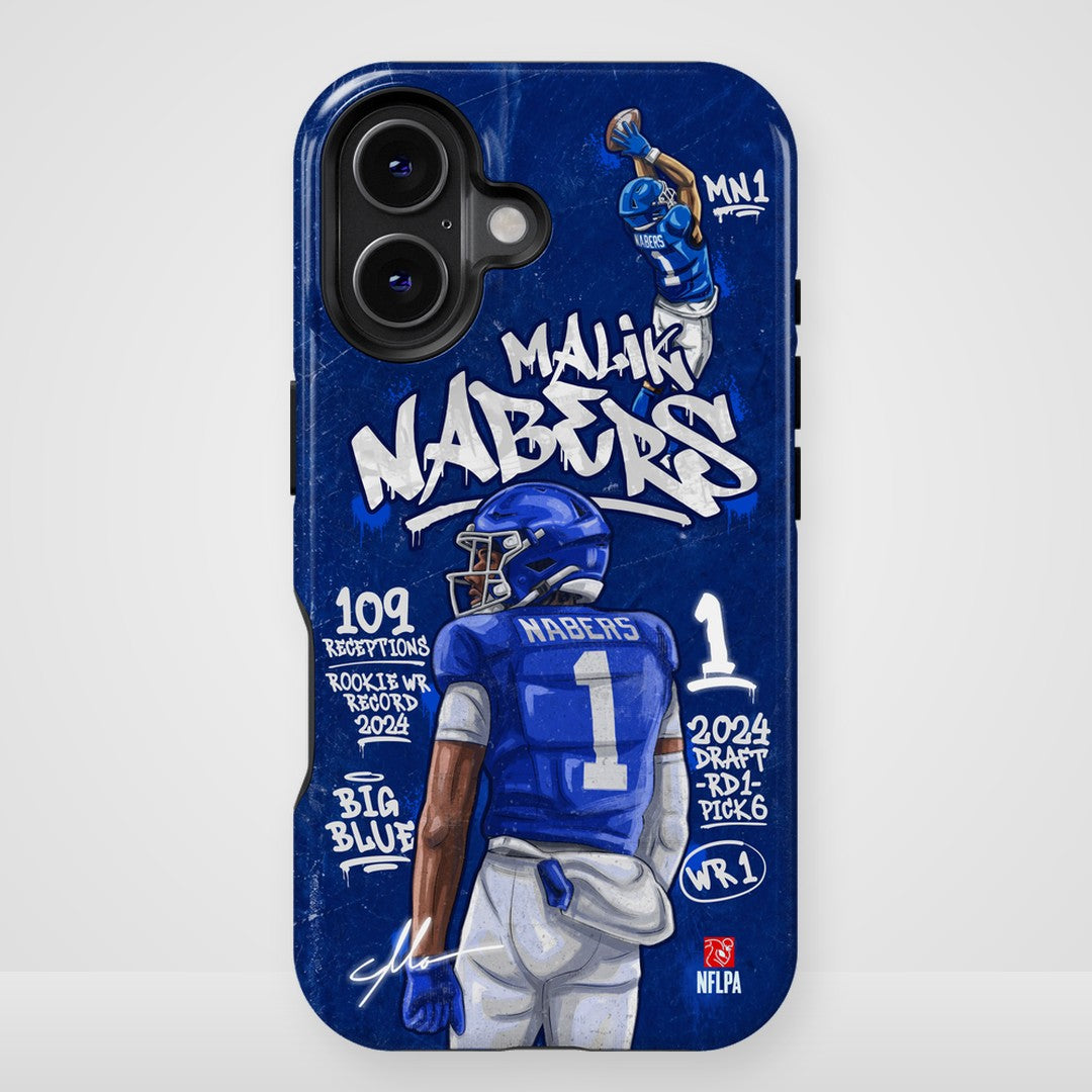 Malik Nabers NFLPA Graffiti 27 phone case