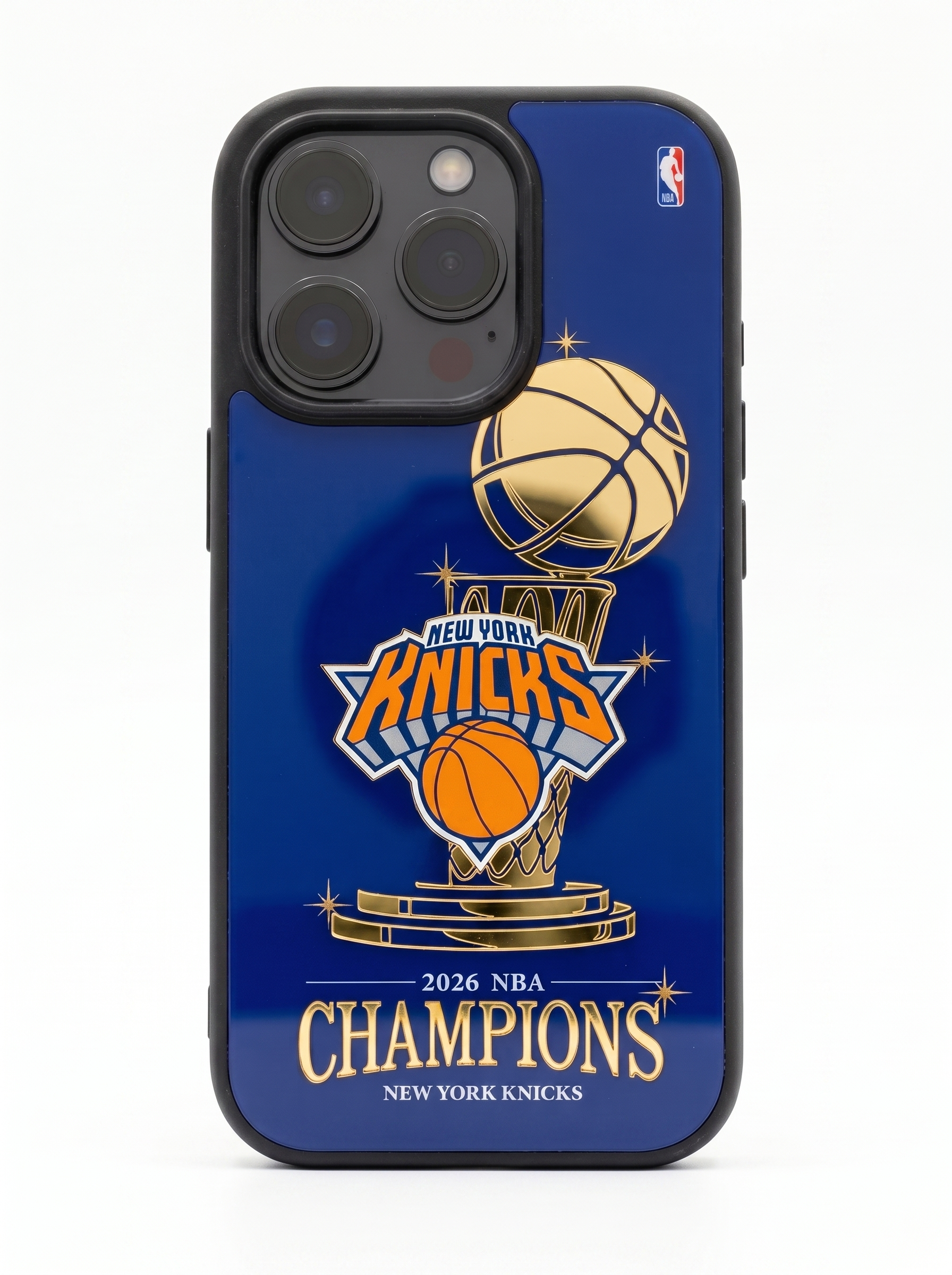 New York Knicks | Gold Acrylic Case – NBA Championship Case (Ships June 23rd)