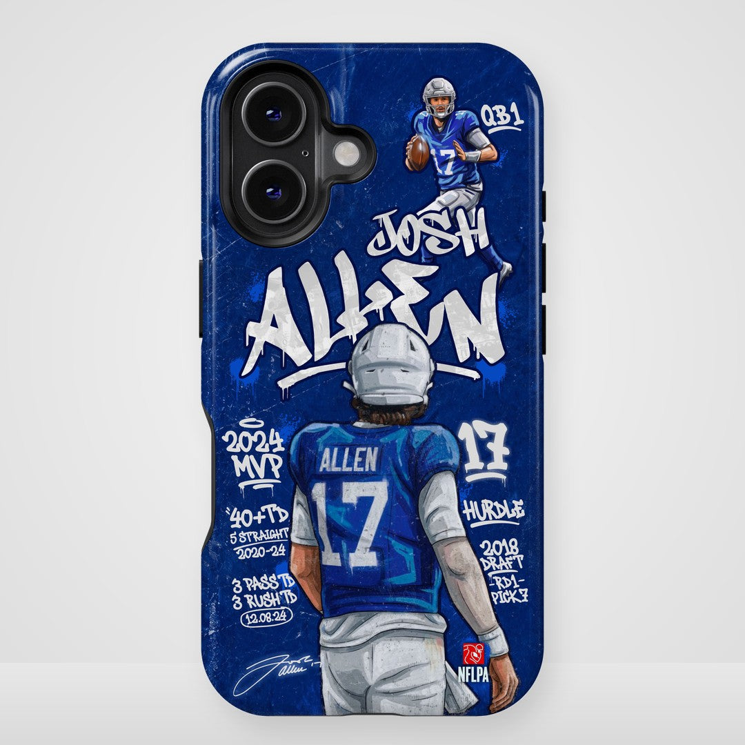 Josh Allen NFLPA Graffiti 27 phone case