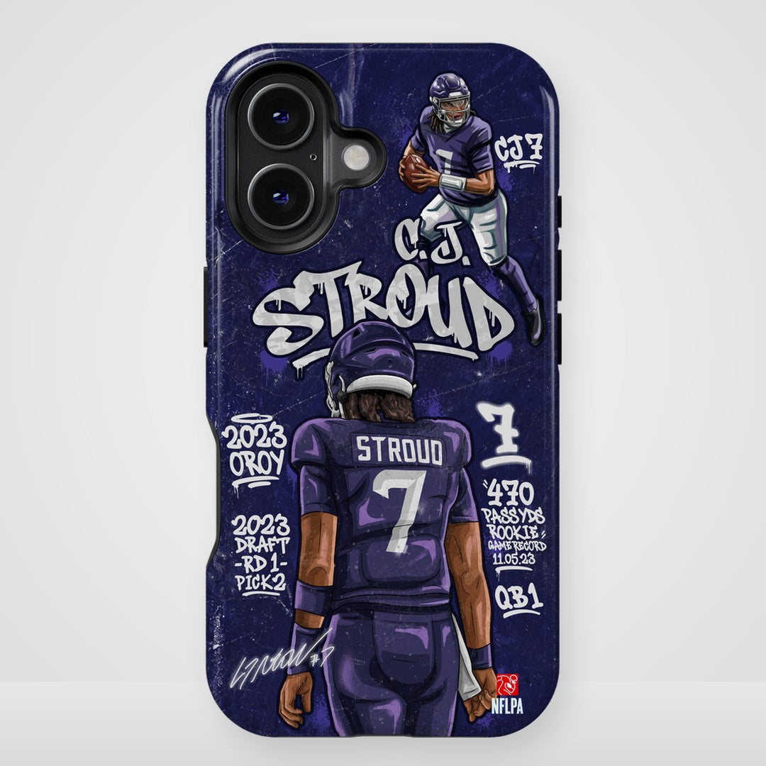 C.J. Stroud NFLPA Graffiti 27 phone case