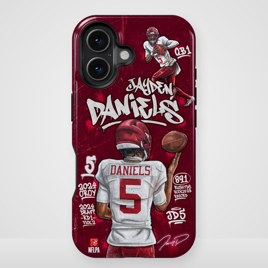 Jayden Daniels NFLPA Graffiti 27 phone case